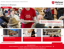 Tablet Screenshot of malteser-bremen.de